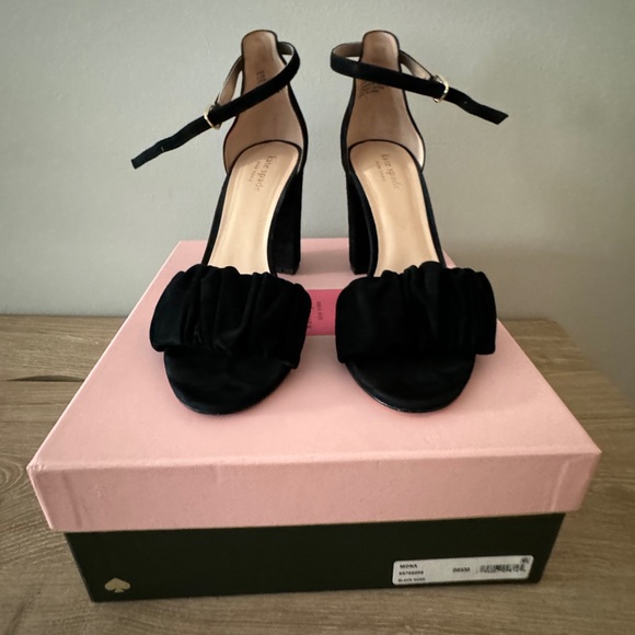 Kate spade Mona black suede platform heels - Picture 8 of 10